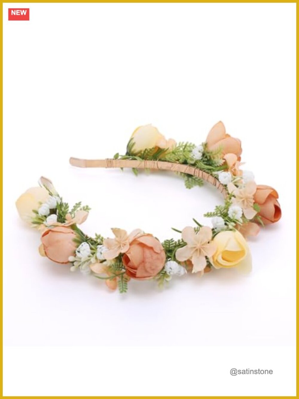 Handmade Fairy Flower Crown Headband Floral Headpiece for Wedding Party